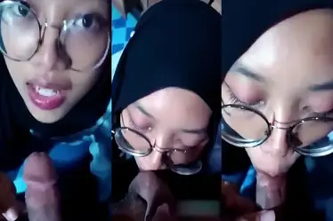Bokep Indo Hijab Nyepong Kemaluan Pria Sangat Nikmat poster